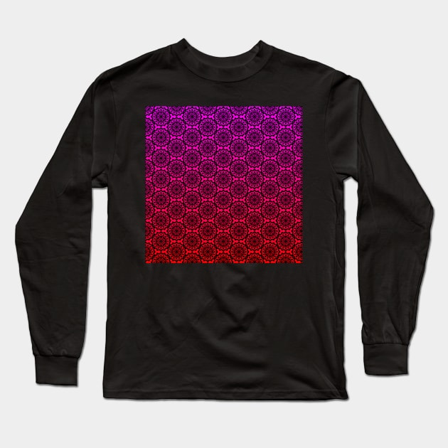 Mandala pattern Long Sleeve T-Shirt by Eric Okore